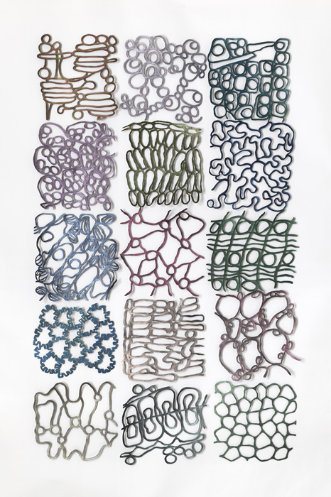 COVER 2025  ink, acrylic on paper, wire, 48