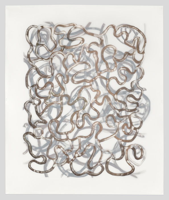 INTERSTICES 6 2025  ink, acrylic on paper and duralar, 21.5