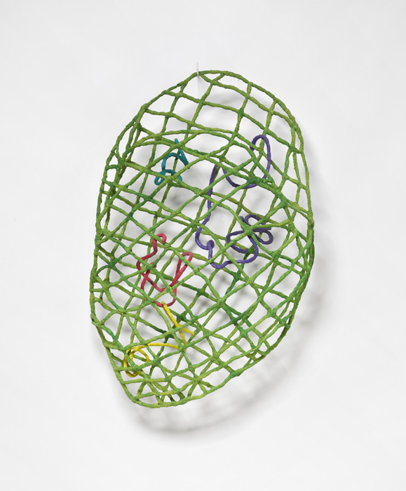Depth Perception, 2026, wire, cloth, acrylic, oil, 30