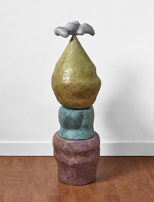 FERGUS FALLS, 2019, cast urethane foam, rigid foam, acrylic, enamel paint, 47