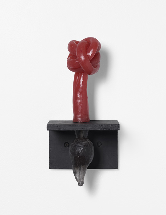Ferment, 2024, dyed and cast urethane resin, wood, paint, 6 x 6 x 12