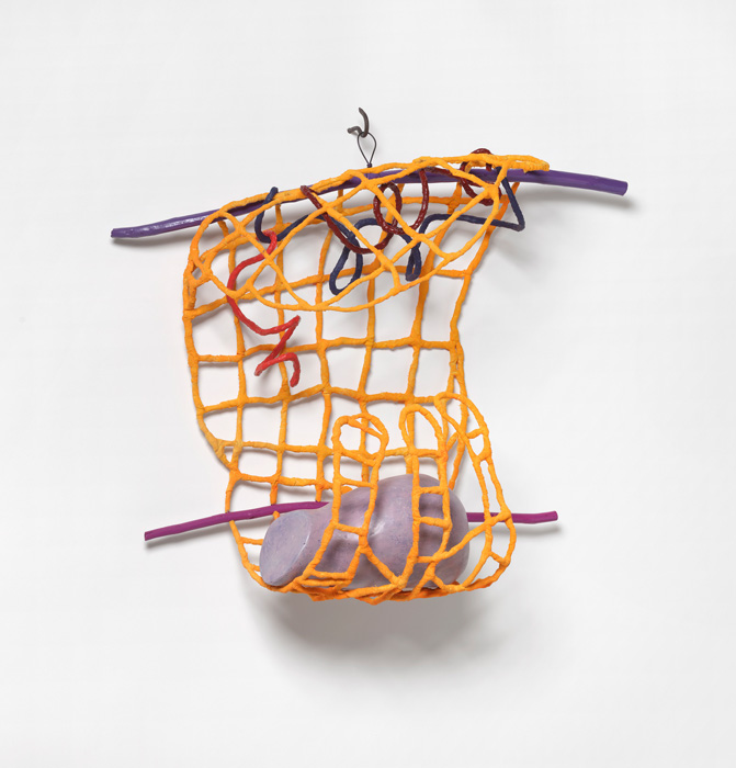 Habilitation, 2025, wire, cloth, rigid foam, wood, acrylic, oil, 24